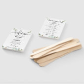 Greenery Script Timeline Program Invitation Fächer (Non-assembled)