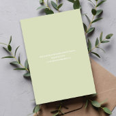 Greenery Script Wedding QR Code RSVP Card Begleitkarte