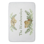 Greenery Seashell Nautical Cream Muscheln Küste 3 Badematte (Vorderseite Vertikal)