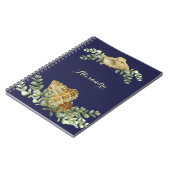 Greenery Seashell Nautical Cream Muscheln Küste Notizblock (Linke Seite)