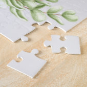 Greenery Seashell Nautical Cream Muscheln Küste Puzzle (Seite)