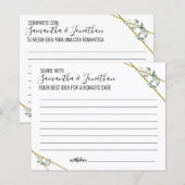 Greenery Share Date Idee bridal zweisprachiges Spi (Vorne/Hinten)