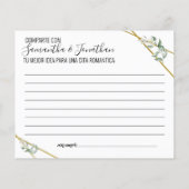 Greenery Share Date Idee bridal zweisprachiges Spi (Rückseite)