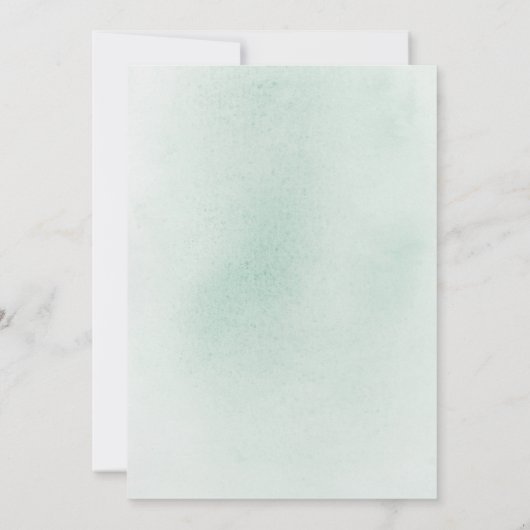 Greenery Silver Blätter Boho Save the Date Foto (Rückseite)