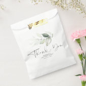 Greenery Silver Blätter Elegant Vielen Dank Geschenktütchen (Versiegelt)
