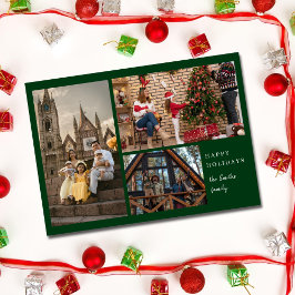 Greenery Simple Elegant 3 Foto Feiertagskarte