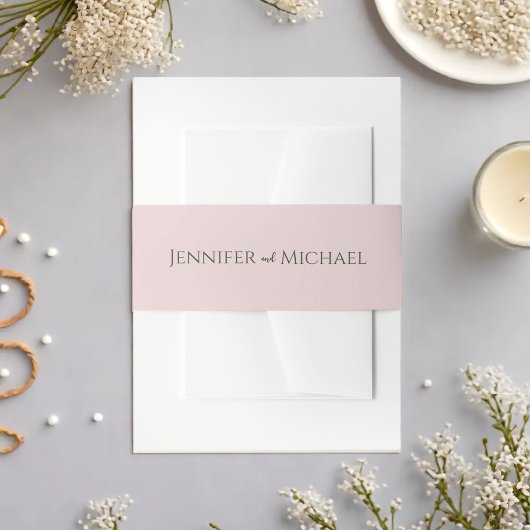 Greenery Simple Elegant Wedding Einladungsbanderole