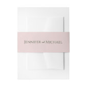 Greenery Simple Elegant Wedding Einladungsbanderole (Vorderseite Beispiel)