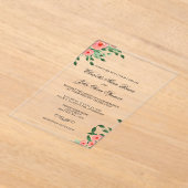 Greenery Simple Peach Blume Einladungen Hochzeiten (Ablage )
