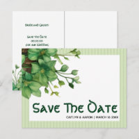 Greenery St. Patricks Day Celtic Save the Date