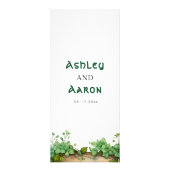 Greenery St. Patrick's Day Werbekarte (Hinten)