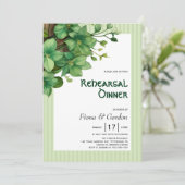 Greenery St. Patricks Probe Einladung (Stehend Vorderseite)