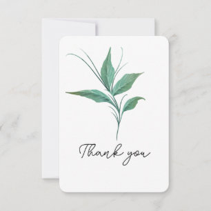 Greenery Stem Vielen Dank Dankeskarte