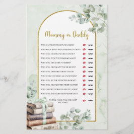 Greenery Storybook Mommy oder Daddy Games