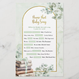 Greenery Storybook Name That Baby Song Games