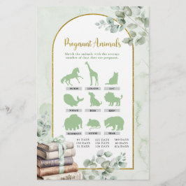 Greenery Storybook Schwangere Tiere Spiele