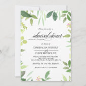 Greenery Summer Destination Probe Dinner Einladung (Vorderseite)