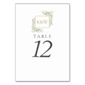 Greenery-Tischnummern Tischnummer (Vorderseite)