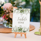 Greenery Tropical Wedding Tischnummer