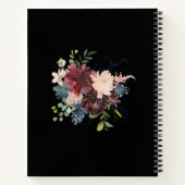 Greenery und Burgundy, Geometric Notizblock (Rückseite)