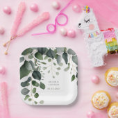 Greenery und Eucalyptus Wedding Vielen Dank Pappteller (Party)