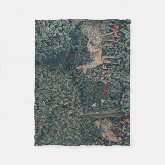 Greenery, Victorian Era Tapestry by Henry Dearle Fleecedecke (Vorderseite)