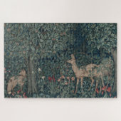 Greenery, Victorian Era Tapestry by Henry Dearle Puzzle (Horizontal)