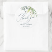 Greenery Vielen Dank Brautparty Runder Aufkleber (Tasche)