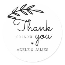 Greenery Vielen Dank für Ihre Hochzeit