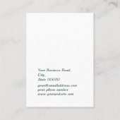 Greenery Watercolor Blätter Jewelry Earring Displa Visitenkarte (Rückseite)