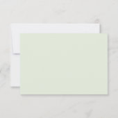 Greenery Watercolor Blätter Wedding RSVP Card (Rückseite)