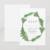 Greenery Watercolor Foliage UAWG RSVP Karte (Vorne/Hinten)