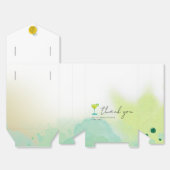 Greenery Watercolor Margarita Limon Geschenkschachtel (Ungefaltet)