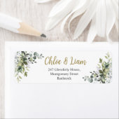 Greenery Watercolor Rücksendeadresse (Insitu)