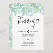 Greenery Watercolor Sommerhochzeit