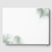 Greenery Watercolor Wedding Gästebuch (Rückseite)