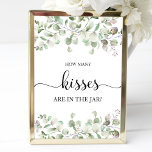 Greenery Watercolor Wie viele Kisses signieren Poster<br><div class="desc">Greenery Watercolor Wie viele Kisses signieren</div>