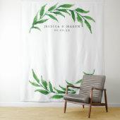 Greenery Wedding Backdrop Foto Stand Wandteppich (Beispiel)