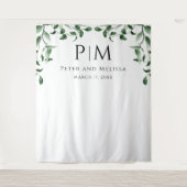 Greenery Wedding Backdrop Wandteppich (Vorderseite)