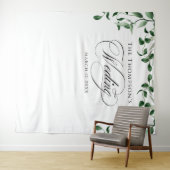 Greenery Wedding Backdrop Wandteppich (Beispiel (Horizontal))