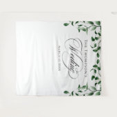 Greenery Wedding Backdrop Wandteppich (Vorderseite (Horizontal))