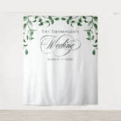 Greenery Wedding Backdrop Wandteppich (Vorderseite)