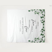 Greenery Wedding Backdrop Wandteppich (Vorderseite (Horizontal))