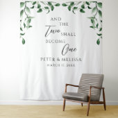Greenery Wedding Backdrop Wandteppich (Beispiel)