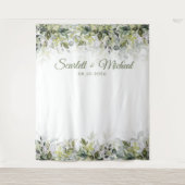 Greenery Wedding Backdrops Wandteppich (Vorderseite)