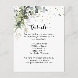 Greenery Wedding Begleitkarte