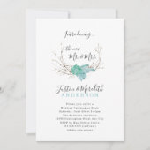 Greenery Wedding Celebration Party Einladung (Vorderseite)