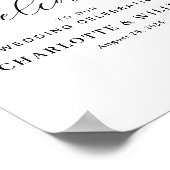 Greenery Wedding Ceremony Poster (Ecke)