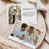 Greenery Wedding Dankeschön Card Einladung