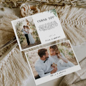 Greenery Wedding Dankeschön Card Einladung